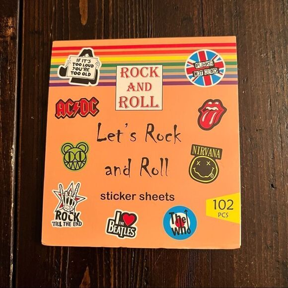 Let’s Rock and Roll Sticker Sheets (102 pieces) - Picture 1 of 5